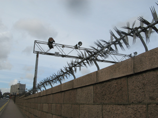 Забор с колючей проволокой в Абердине